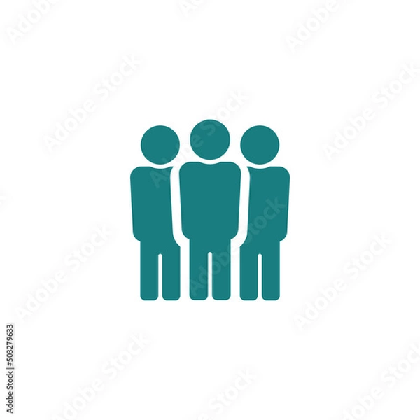 Obraz simple man icon on white background