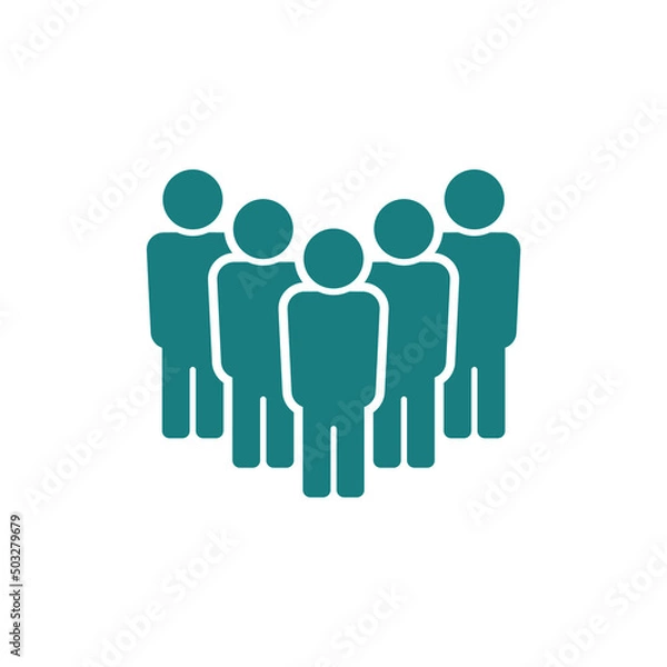 Obraz simple man icon on white background