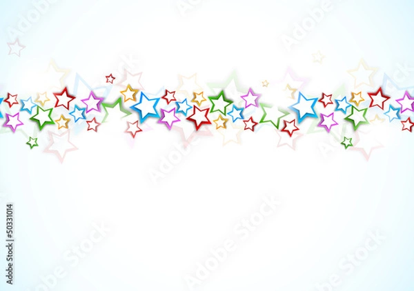 Fototapeta Background with colorful stars