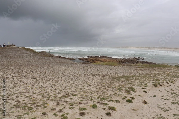 Obraz storm over the beach