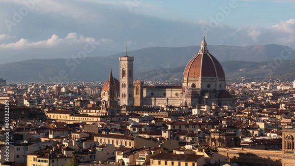 Fototapeta Vue sur Florence depuis la Piazzale Michelangelo