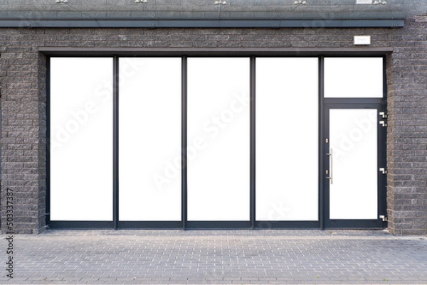 Obraz Front view of the store exhibition mock-up