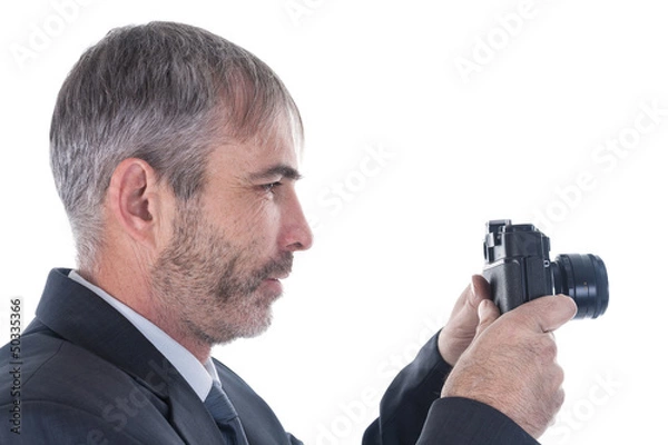Fototapeta a man with a camera