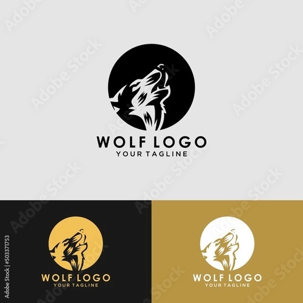 Obraz Wolf Vintage Logo Stock Vector