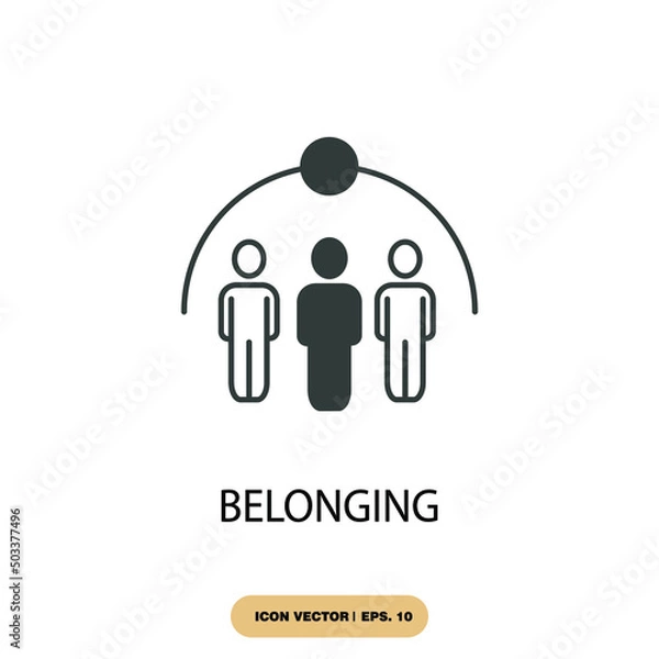 Fototapeta belonging icons  symbol vector elements for infographic web