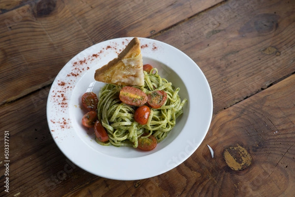 Obraz Western foods in a small bistro.