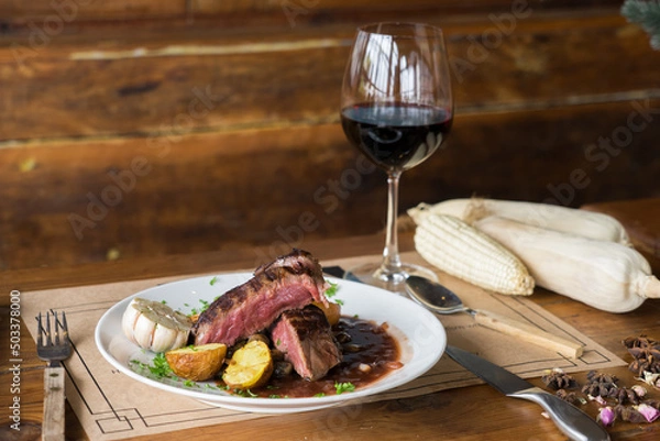 Obraz Western foods in a small bistro.