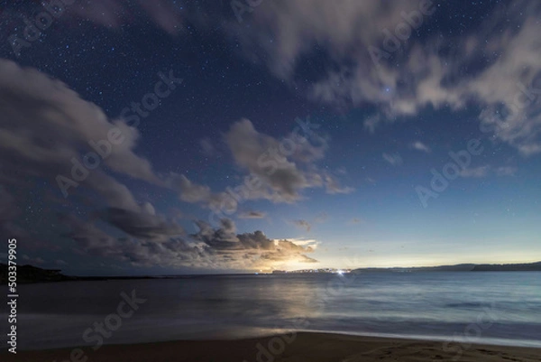 Obraz The night sky at the beach