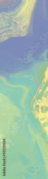 Obraz abstract color background painting design. vector illustration