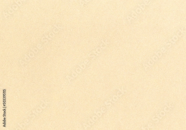 Fototapeta Highly detailed high resolution uncoated paper texture background sand brown beige smooth fine grain fiber with copy space for text presentation wallpaper or mockup