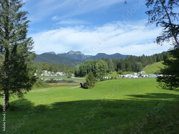 Obraz Camping-Park aus der Ferne