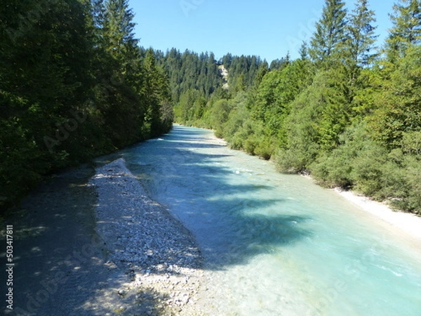 Obraz Fluss mit blauem Wasser