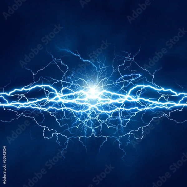 Obraz Efekt oświetlenia elektrycznego, abstrakcyjne tła techno dla Twojego D.