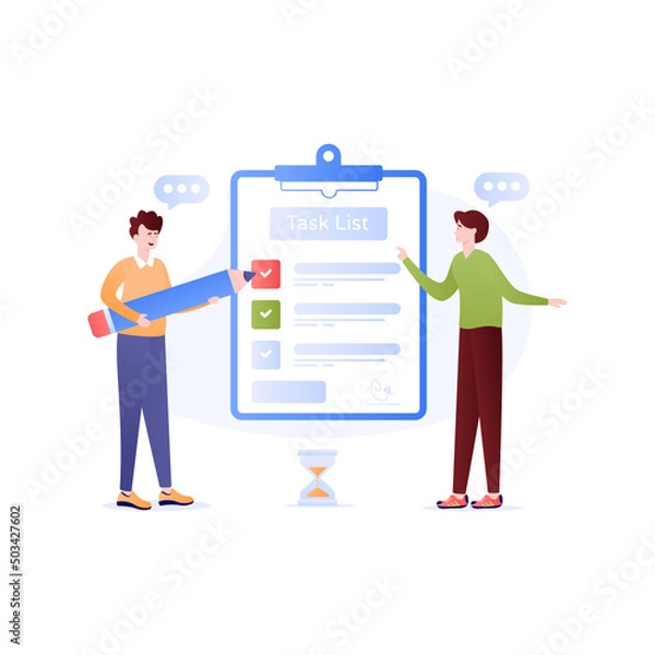 Fototapeta Work Plans 