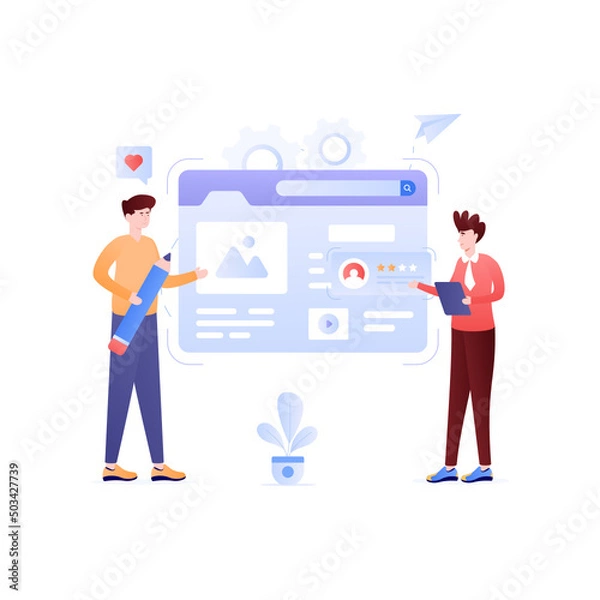 Fototapeta Blog Management 