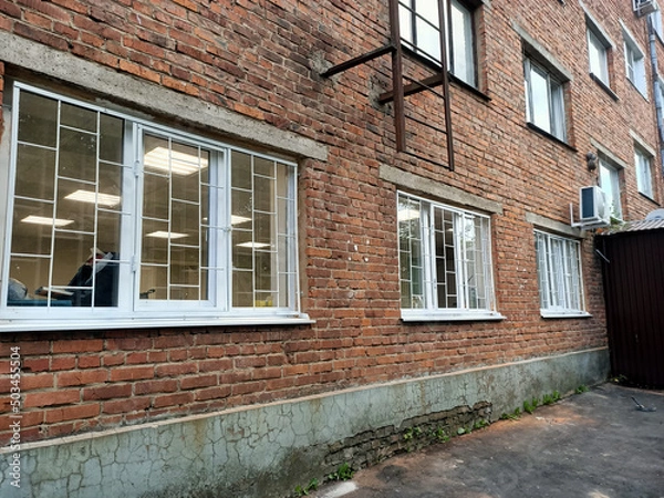 Obraz House windows with bars