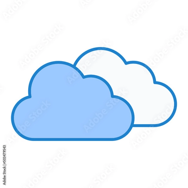 Fototapeta Clouds Icon Design