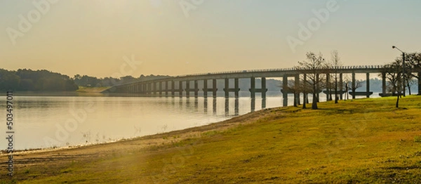 Fototapeta Grande Stream Bridge, Flores, Uruguay