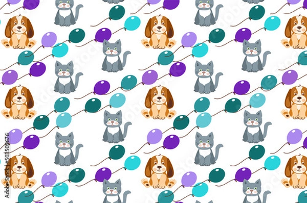 Fototapeta pattern with animals