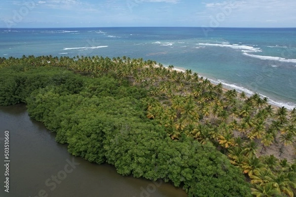 Fototapeta Coastline at Boba Beach in Cabrera