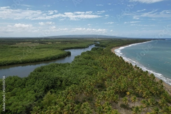 Fototapeta Coastline at Boba Beach in Cabrera