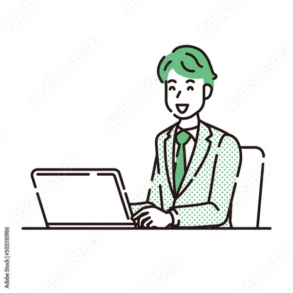 Fototapeta 線画人物