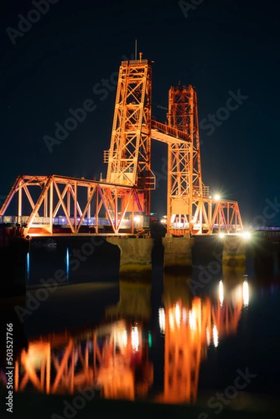 Fototapeta bridge at night