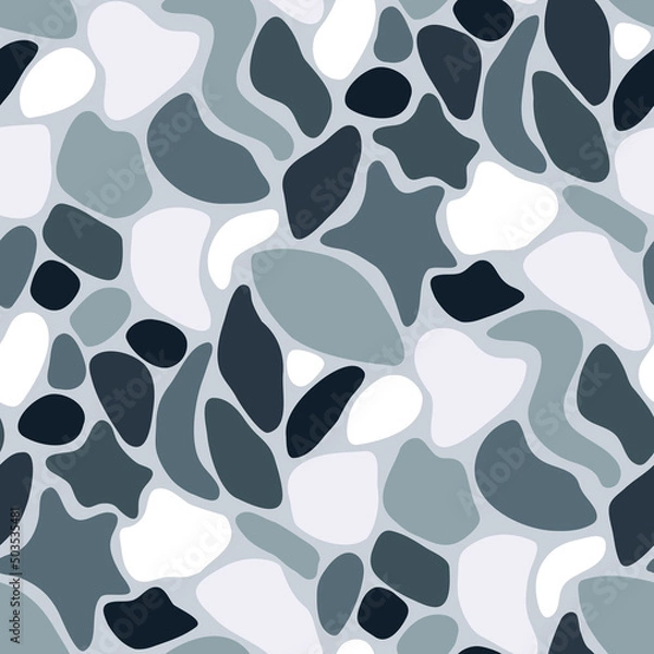 Fototapeta Vector seamless pattern with abstract spots