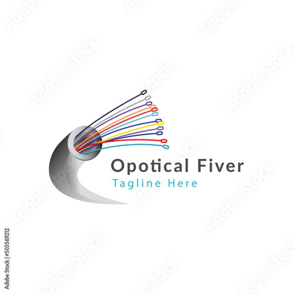 Obraz Opotical Fiver Logo design template