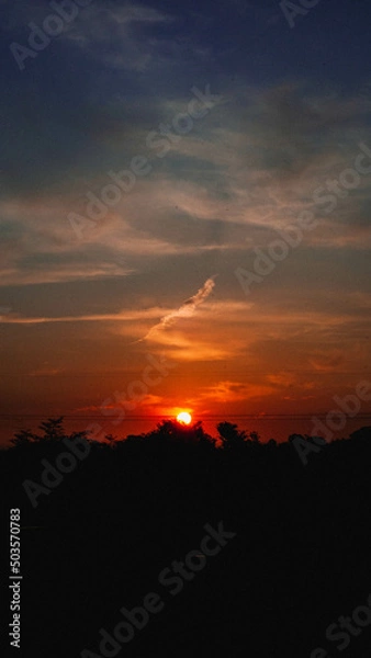 Obraz sunset in the sky