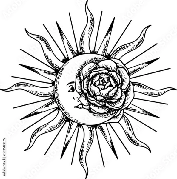 Obraz Moon Sun Flower