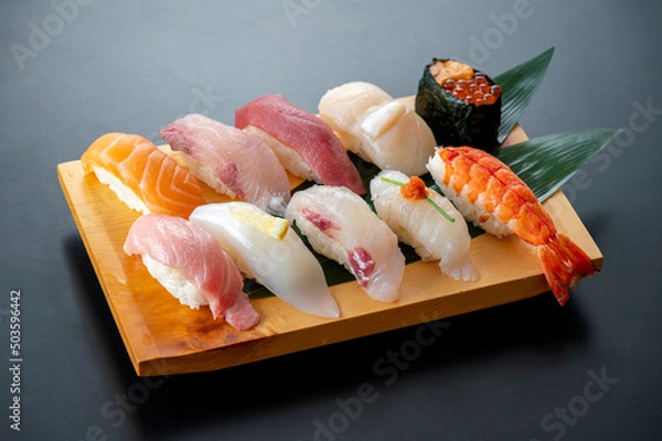 Obraz 寿司の盛り合わせ　握り寿司