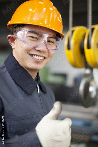 Obraz Asian engineer