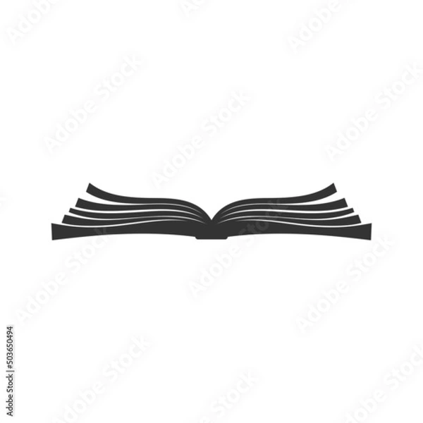 Obraz Vector image of a book, scroll and manuscript.