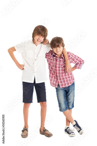 Obraz Два подростка, два друга.