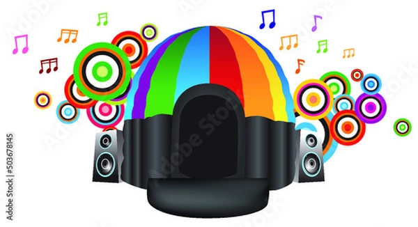 Obraz Disco dome inflatable bouncy castle