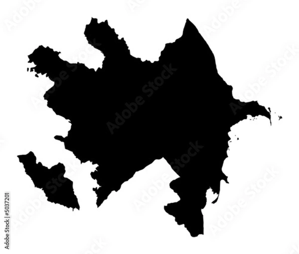 Obraz detailed map of Azerbaijan