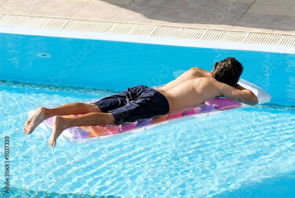 Fototapeta Relaxing in a pool