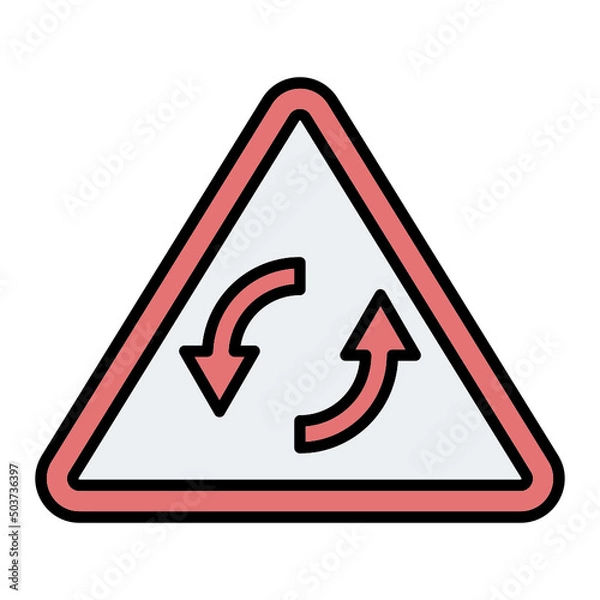 Fototapeta Roundabout Icon