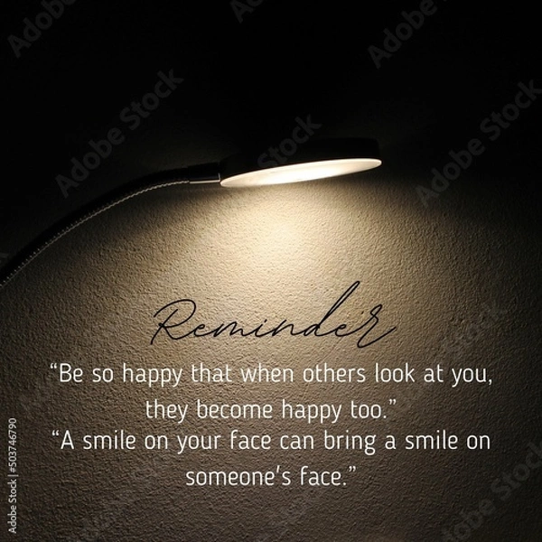 Obraz Remind yourself to smile once.