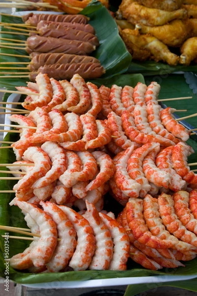 Obraz Grilled shrimp ,Thailand