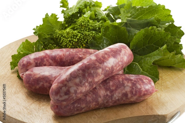 Obraz Salsicce e broccoletti