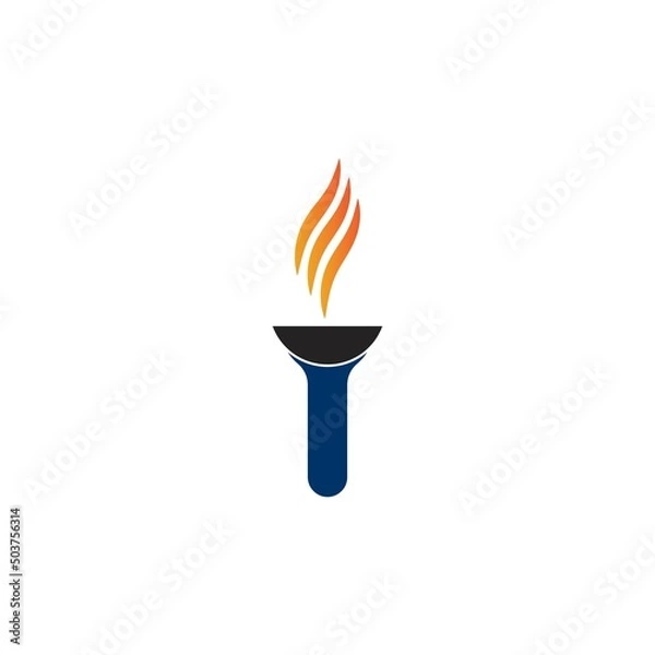 Fototapeta torch icon
