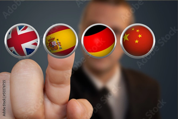 Obraz Barra de idiomas.