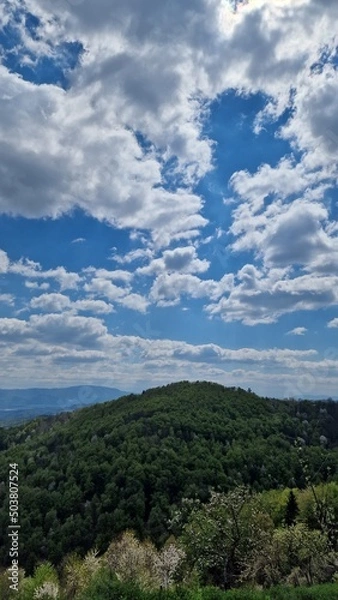 Fototapeta blue sky and clouds