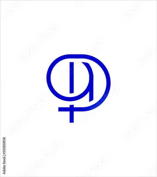 Obraz D  letter creative modern vector logo template