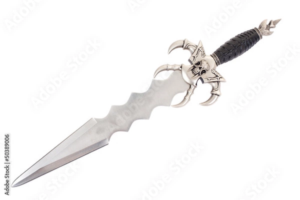 Obraz Fantasy style dagger isolated on white
