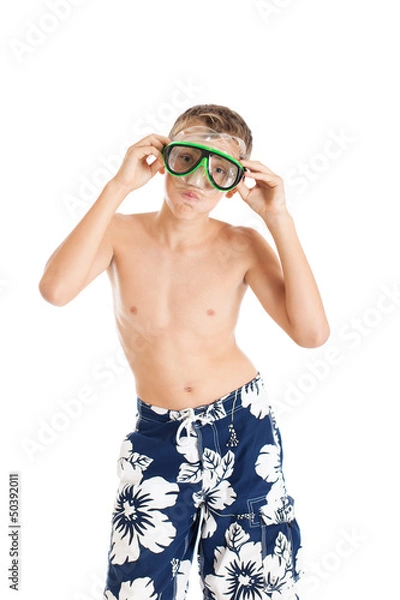 Obraz Парень в плавках и маске