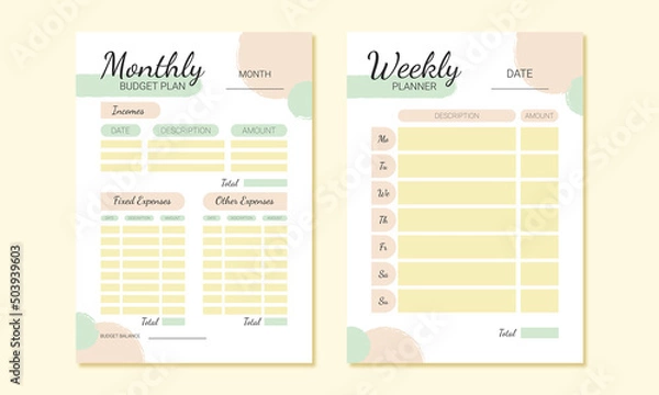 Fototapeta Budget planner.