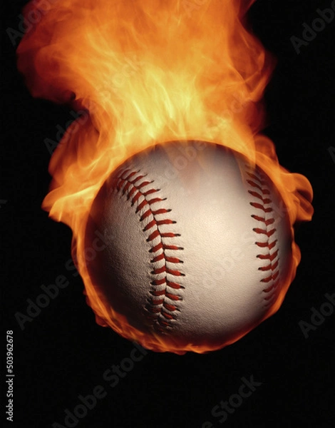 Obraz Burning baseball